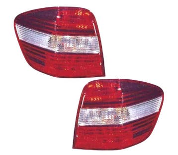 FEUX ARRIÈRE MERCEDES ML W164 05-08 LATÉRAL CHROMÉ, Autos : Pièces & Accessoires, Éclairage, Verzenden