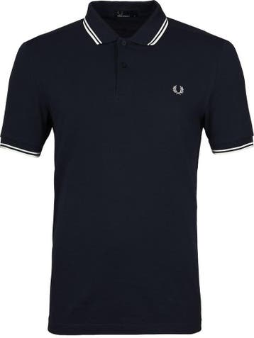 Fred Perry Polo Navy White maat Maat 52/54 (L) Heren, Kleding | Heren, Polo's, Maat 52/54 (L), Nieuw, Fred Perry, Verzenden
