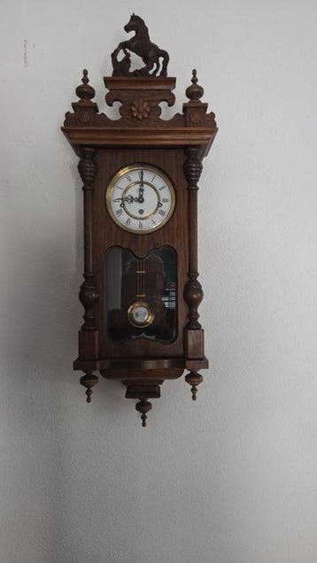 Wandklok - Hout - 1970-1980 - Westminster regulateur