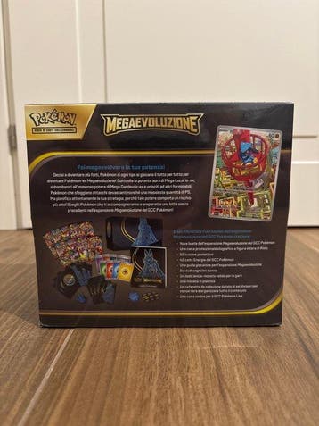 Pokémon - 1 Elite trainer box - Megaevoluzione (Lucario), Nieuw
