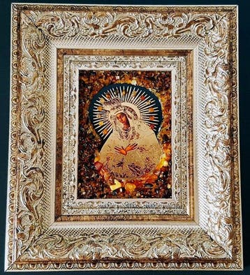 Barnsteen - Unique Amber picture icon Wall decoration - Home
