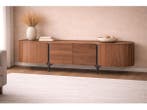 Veiling - Tv dressoir Walnoot - 200cm - Notenhout bruin - br, Huis en Inrichting, Nieuw
