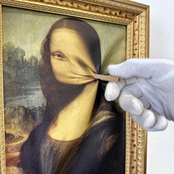 Santicri - Compressed Icon, La Giconda, Antiquités & Art, Art | Peinture | Moderne
