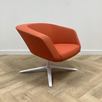Maxdesign fauteuil Dino, oranje - wit - Gratis Bezorging, Gebruikt, Wit, Eén