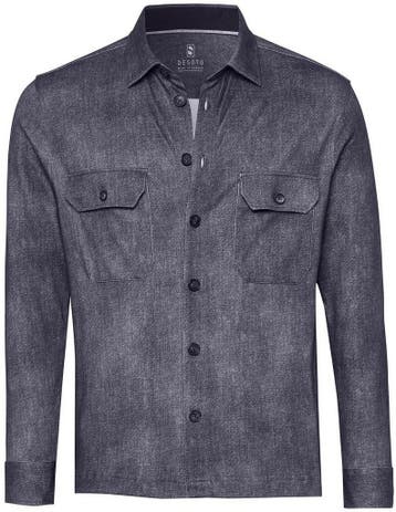 Desoto Overshirt Denim Spark Navy maat Maat 52/54 (L) Heren, Verzenden