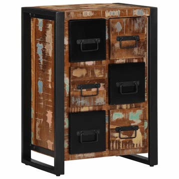 vidaXL Dressoir 50x35x70 cm massief gerecycled hout, Huis en Inrichting, Verzenden, Nieuw