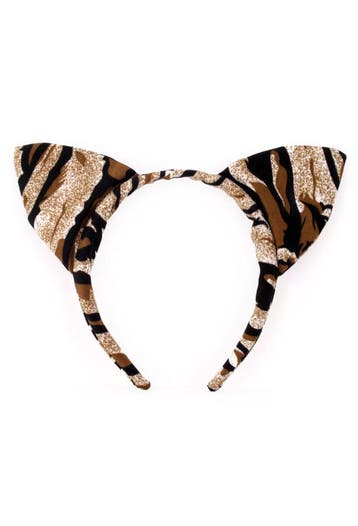 KIMU® Haarband Tijger Oren Diadeem Tijgertje Oortjes Tijgerp, Ophalen of Verzenden, Nieuw