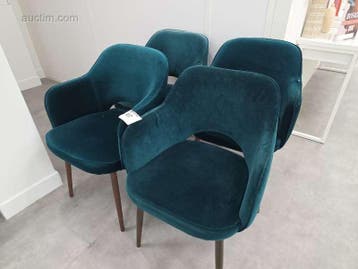 (10x) Velvet bijzetstoelen MAISONS DU MONDE