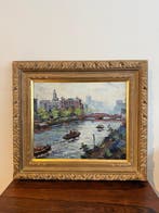 Europese school (XX) - Cityscape with River
