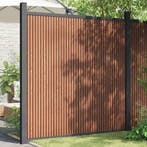 vidaXL Schuttingpaneel 173x186 cm HKC bruin, Verzenden, Nieuw
