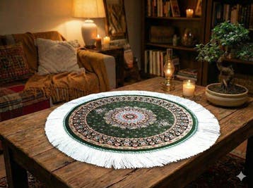 Luxe zijde - Vloerkleed - 50 cm - 50 cm - ongebruikte, Huis en Inrichting, Stoffering | Tapijten en Vloerkleden, Nieuw