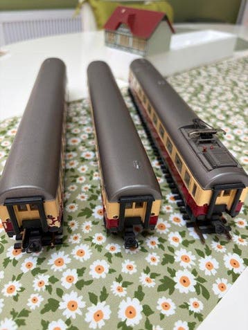 Fleischmann H0 - 5160+5161+5162 - Model treinwagon (3) - TEE