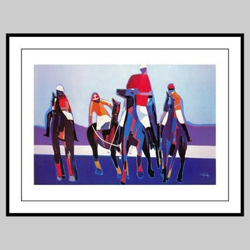 Victor Hasch (1945-2012), daprès - Joueurs de Polo, Antiek en Kunst