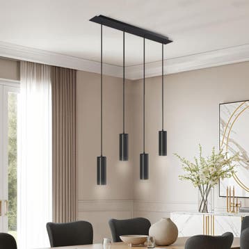 Hanglamp Lumea, 4-flammig, in lengte verstelbare kabels, Verzenden, Nieuw