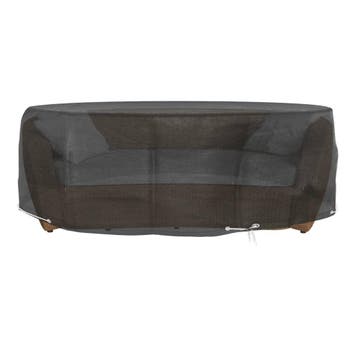 vidaXL Tuinmeubelhoezen voor loungebed 2 st 8 oogjes rond, Verzenden