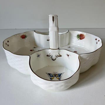 Coalport Bone China Est. 1750 - Plat de service - Vlinders &, Antiquités & Art
