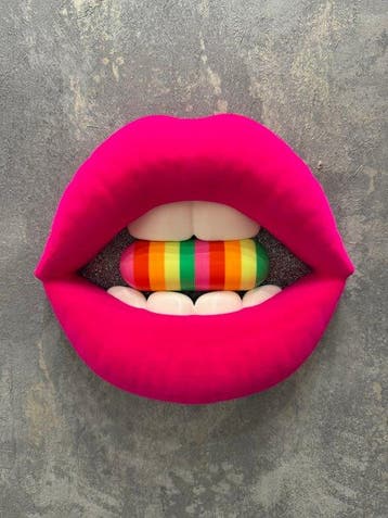 KIRAS - SONO STUPEFACENTE! VELVET EFFECT FUCSIA GRANDE