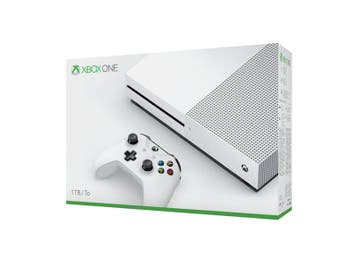 Xbox One S 1TB Wit + S Controller in Doos, Games en Spelcomputers, Spelcomputers | Xbox One, Ophalen of Verzenden, Zo goed als nieuw