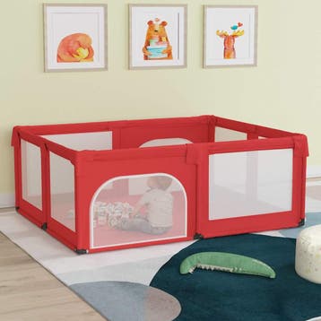 vidaXL Babybox met 2 deuren oxford stof rood, Verzenden, Nieuw