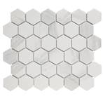 Wand Mozaïek Tegels Factory Hexagon Keramiek Carrara Wit..., Ophalen of Verzenden, Wandtegels
