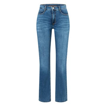 MAC • blauwe Boot fringe jeans • 36, MAC, Nieuw, Maat 36 (S), Verzenden