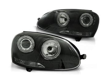 Angel Eyes koplamp units Black geschikt voor VW Golf 5, Auto-onderdelen, Verzenden, Nieuw, Volkswagen