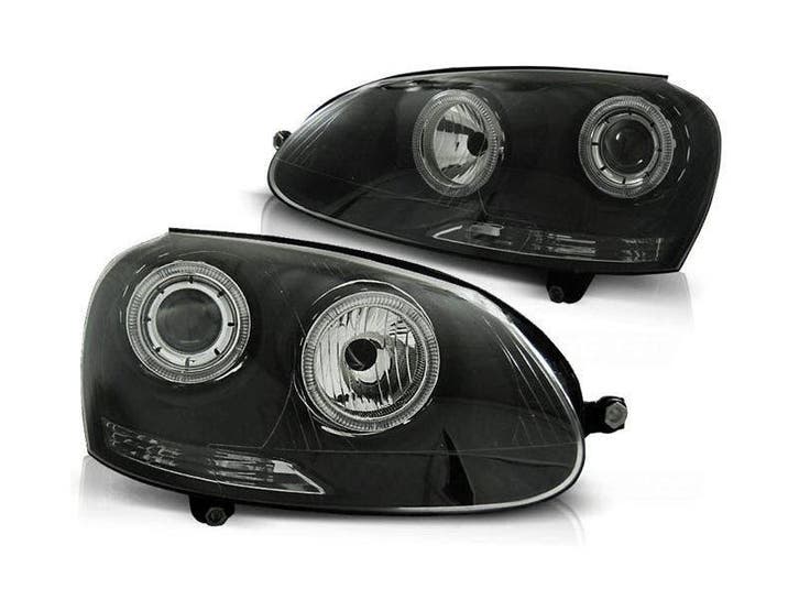 Angel Eyes koplamp units Black geschikt voor VW Golf 5, Auto-onderdelen, Verlichting, Nieuw, Volkswagen, Verzenden