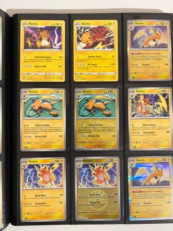 Pokémon - 200 Card - Pikachu, Raichu - 9 different series, Nieuw