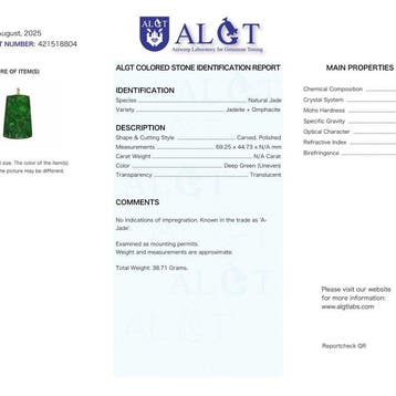 ALGT-gecertificeerd - Grote en meesterlijke natuurlijke