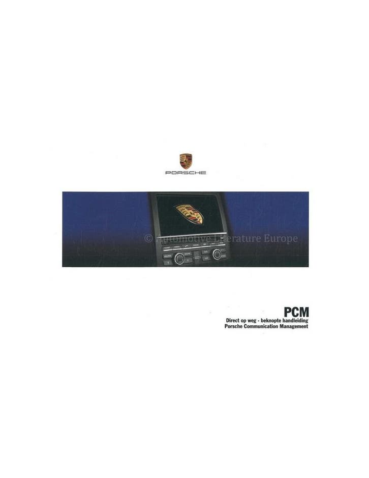 2012 PORSCHE PCM VERKORT INSTRUCTIEBOEKJE NEDERLANDS, Autos : Divers, Modes d'emploi & Notices d'utilisation