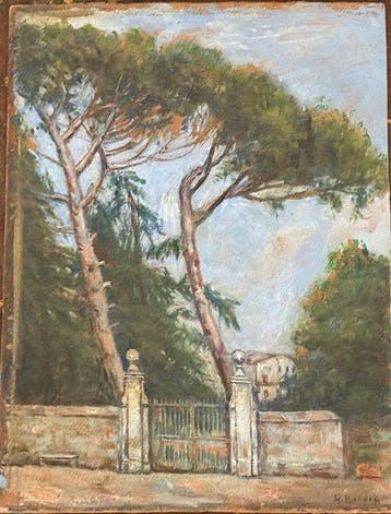 Giorgio Kienerk (1869-1948), Attr. - Paesaggio