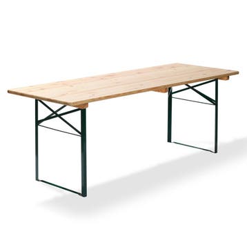 Biertafel groen hout | 2200x800x780(h)mm VEBA, Verzenden, Nieuw in verpakking
