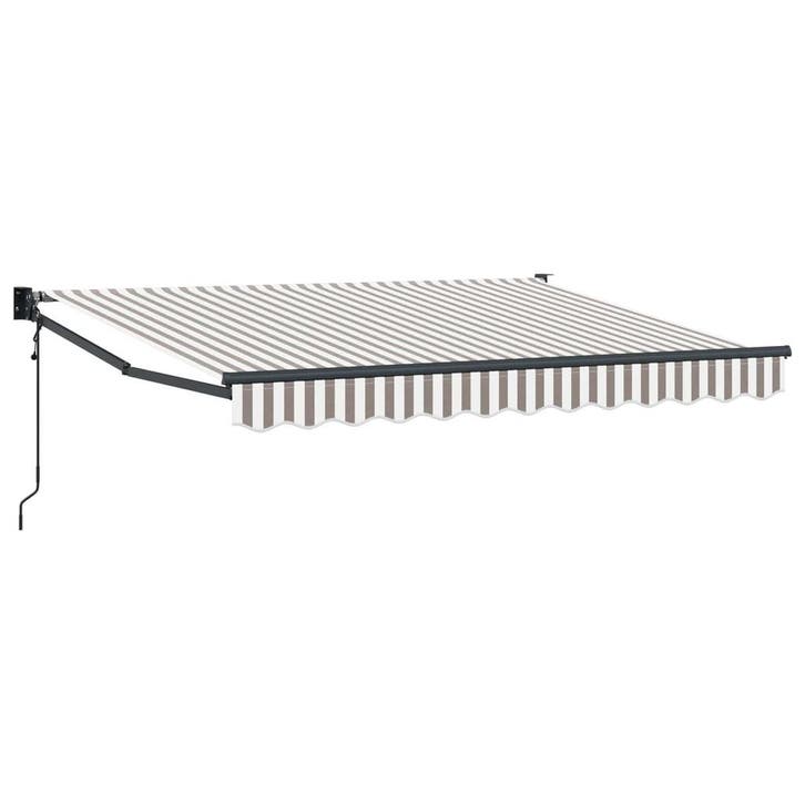 vidaXL Elektrisch Uitschuifbare Zonneluifel Lichtgrijs en, Jardin & Terrasse, Protection solaire, Envoi