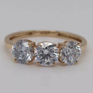 Zonder minimumprijs - Ring - 14 karaat Geel goud - 2.15ct., Nieuw
