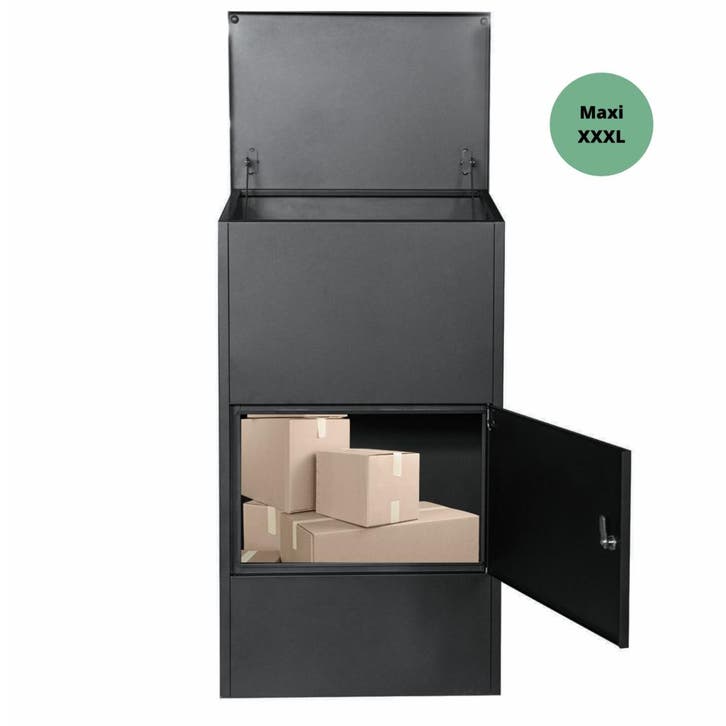 Pakketbrievenbus Groot - XXXL PakketPanda Maxi, Tuin en Terras, Brievenbussen, Staande brievenbus, Nieuw, Staal, Verzenden