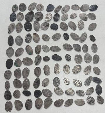 Rusland. 100 wire coins 1535-1717
