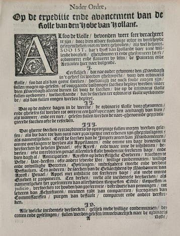 Adr. Pots, I Dam, - 4x Oud-Hollandse Ordonnanties &, Antiek en Kunst, Antiek | Boeken en Manuscripten