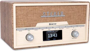 2dekans | Denver DAB Radio CD Speler - Retro Radio -, Audio, Tv en Foto, Ophalen of Verzenden, Nieuw