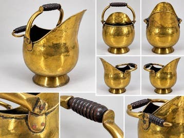 Messing kolenkit – klassiek helmmodel met houten handgrepen