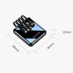 Universele 20.000mAh Mini Powerbank - 4 Types Oplaadkabel -, Telecommunicatie, Verzenden, Nieuw, Tollcuudda