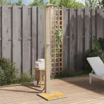 vidaXL Buitendouche 50x55x224 cm poly rattan en acaciahout, Tuin en Terras, Zwembaden, Verzenden, Nieuw