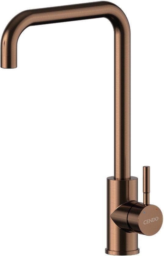 CENDO KK22VBRG - Keukenkraan - Koper Kleurig RVS, Doe-het-zelf en Bouw, Sanitair, Kraan, Nieuw, Inox, Verzenden