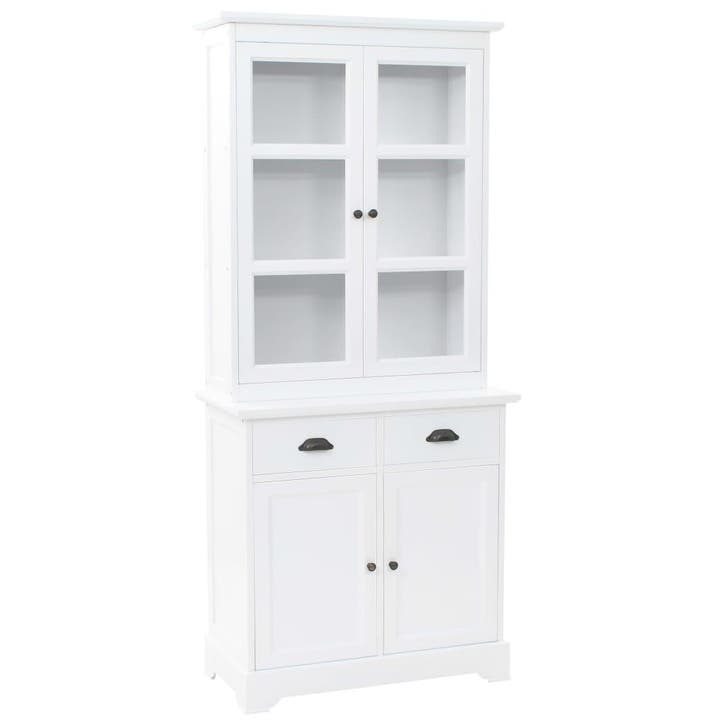 vidaXL Buffetkast met 4 deuren 80x40x180 cm MDF en, Huis en Inrichting, Kasten | Overige, Nieuw, Verzenden