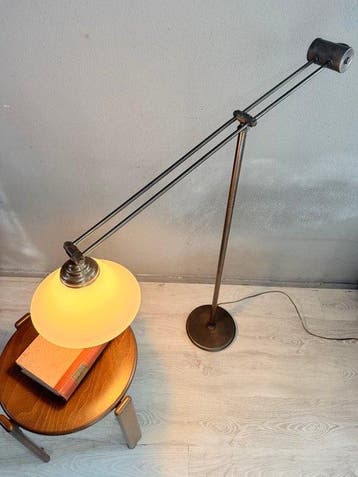 kaiser Leuchten - Staande lamp - Messing, Glas - Chique