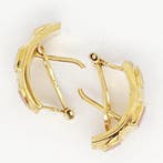 Oorbellen - 18 karaat Geel goud - 3.00ct. tw. Koraal