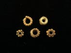 Oud-Romeins Goud decoratieve kralen 5x - 5 mm (Zonder