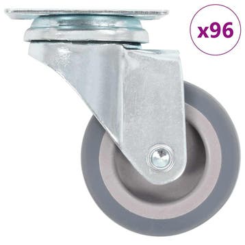 vidaXL 96 st Zwenkwielen 50 mm, Verzenden, Nieuw