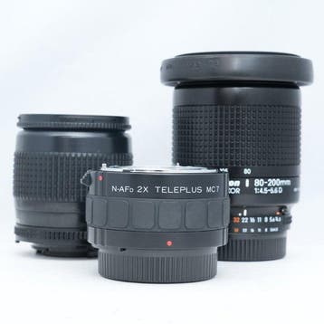 Nikon AF Nikkor 28-80mm F3.5-5.6D + AF Nikkor 80-200mm, Nieuw