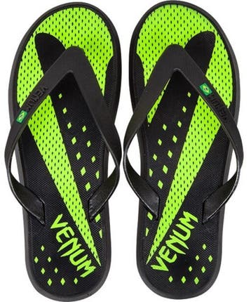 Venum Hurricane Badslippers Flip Flop Zwart Neon Geel, Verzenden, Vechtsport