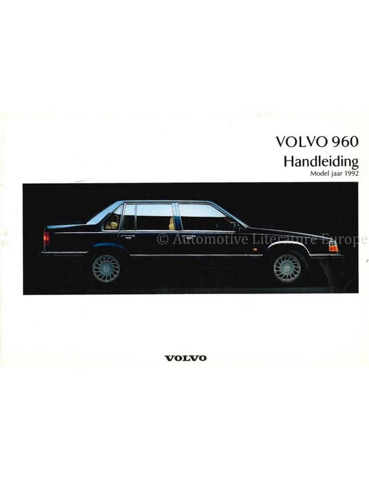 1992 VOLVO 960 INSTRUCTIEBOEKJE NEDERERLANDS, Autos : Divers, Modes d'emploi & Notices d'utilisation